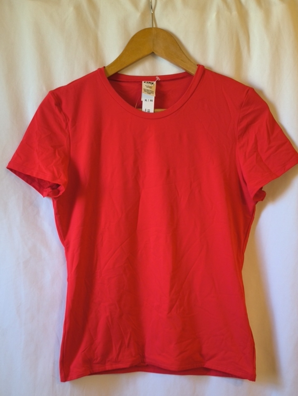 PINK Victoria's Secret Short Sleeve Crew Tee - Bright Red
